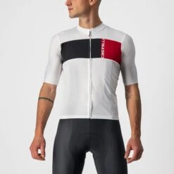Maillot Manche Courte Castelli Prologo 7 Homme Blanc 2023 -GOBIK Soldes 01 4522023 065 700x700 3