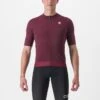 Maillot Manche Courte Castelli Essenza Homme Bordeaux 2023