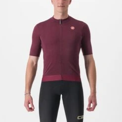 Maillot Manche Courte Castelli Essenza Homme Bordeaux 2023 -GOBIK Soldes 01 4522027 421 700x700 3