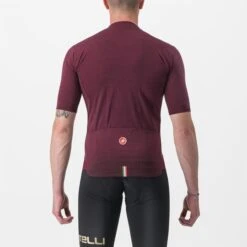 Maillot Manche Courte Castelli Essenza Homme Bordeaux 2023 -GOBIK Soldes 02 4522027 421 700x700 3