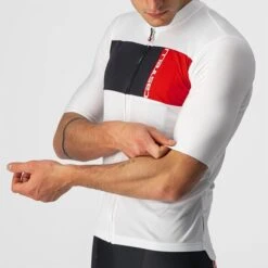 Maillot Manche Courte Castelli Prologo 7 Homme Blanc 2023 -GOBIK Soldes 03 4522023 065 700x700 1