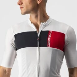 Maillot Manche Courte Castelli Prologo 7 Homme Blanc 2023 -GOBIK Soldes 05 4522023 065 700x700 2