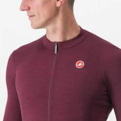 Maillot Manche Courte Castelli Essenza Homme Bordeaux 2023 -GOBIK Soldes 06 4522027 421 700x700 3