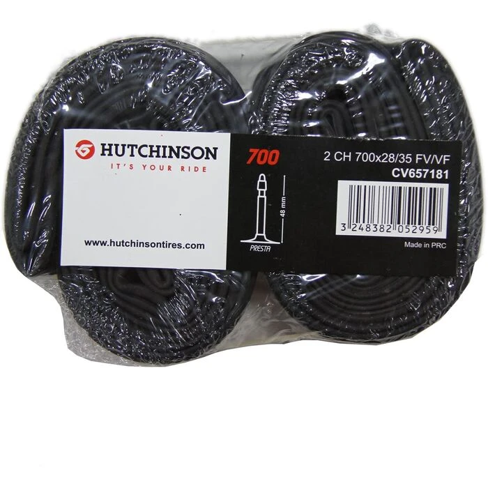 Lot De 2 Chambres à Air Hutchinson 700x28/35c Presta 48 Mm 1 Lot De 2 Chambres à Air Hutchinson 700x28/35c Presta 48 Mm