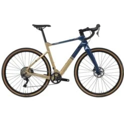 Vélo Gravel Bianchi Arcadex Shimano GRX 600 Bleu Et Or