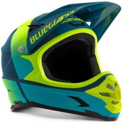 Casque Intégral Bluegrass Intox Bleu / Jaune Fluo Mat