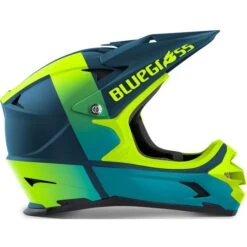 Casque Intégral Bluegrass Intox Bleu / Jaune Fluo Mat -GOBIK Soldes intox petrol blue fluo jaune matt 2 700x700 2