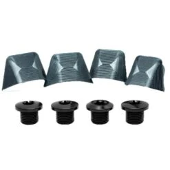 AbsoluteBLACK Kit Visserie Plateau Absolute Black Shimano 110 / 4 BCD Ultegra 6800 -GOBIK Soldes kit vis ecrou dura ace 9000 6800 10 700x700 1