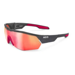 Lunettes Koo Open Cube Anthracite Mat / Rouge