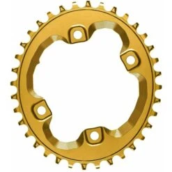 AbsoluteBLACK Plateau Absolute Black Ovale 4 Branches Shimano 96BCD Or