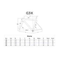 Vélo Gravel Colnago G3X GRX812 Vert -GOBIK Soldes taille cadre g3x 700x700 2